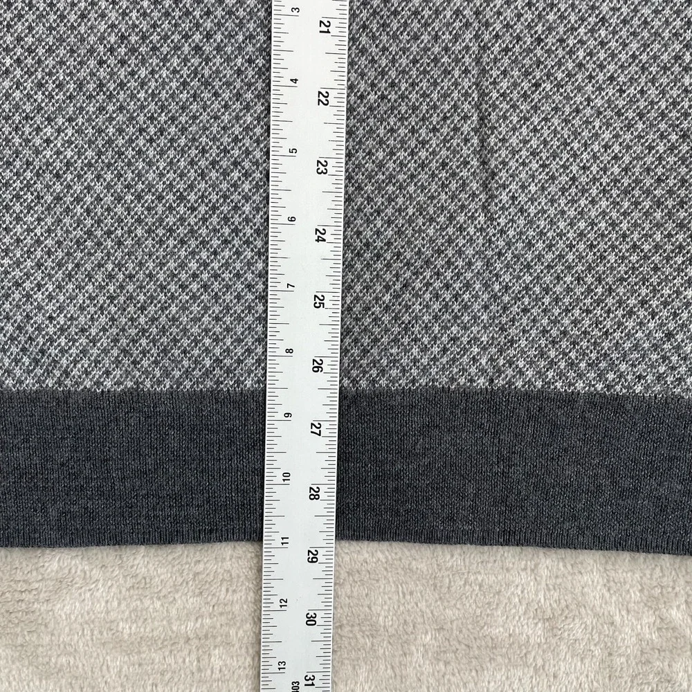 Brooks Brothers V Neck Vest Men 2XL Grey Extra Fine Merino Wool Houndstooth NWOT
